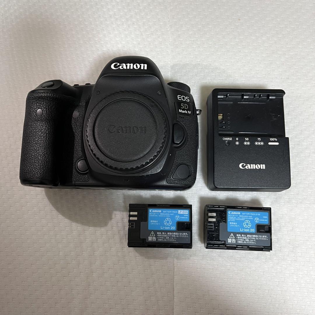 Canon EOS 5D Mark IV 本体 バッテリー2個付き（電池室ふた