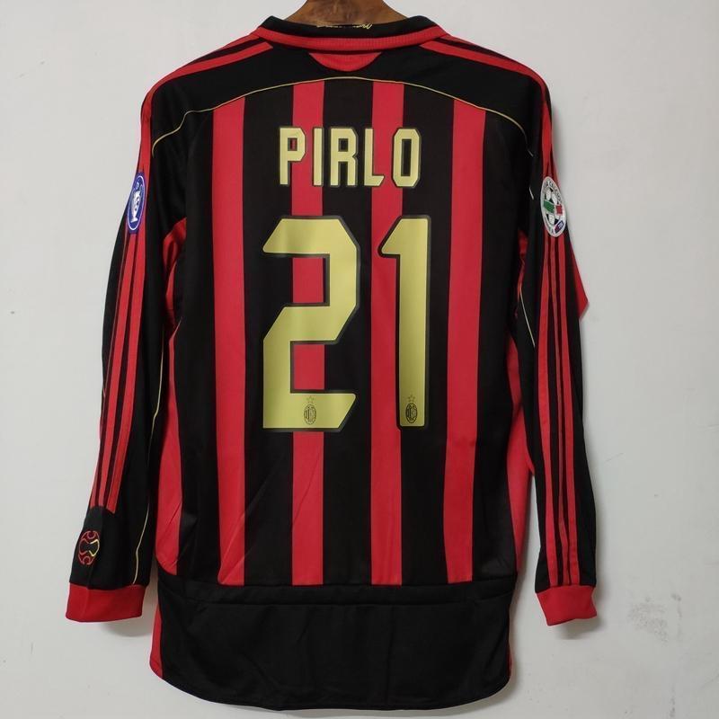 ★新品未使用★ピルロ 06/07ACミラン サッカーユニフォーム 21番 ユニフォーム06-07ACミラン21番ピルロL からかい