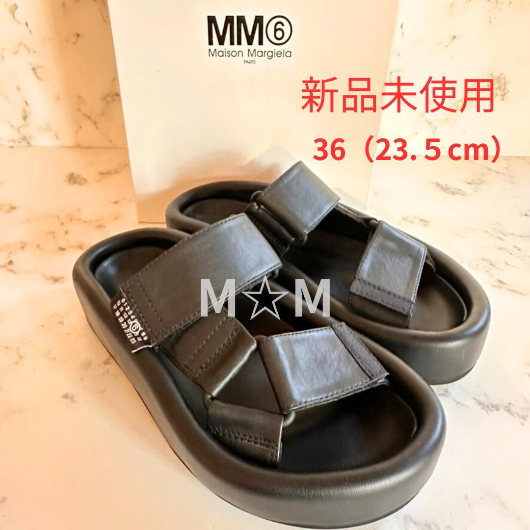 新品未使用】MM6プラットフォーム ウェビング スリッポン