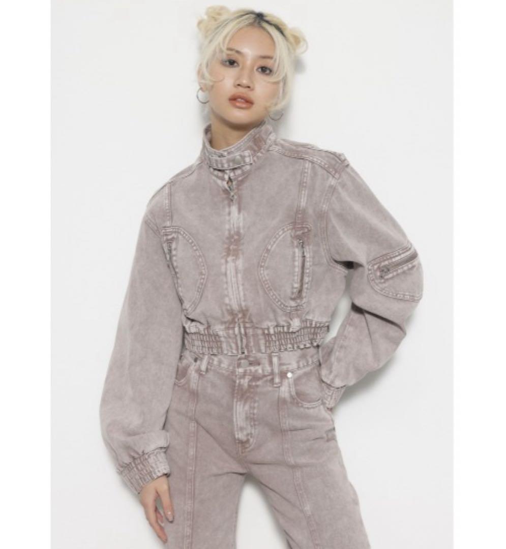 LAGUA GEM セットアップ（LAGUA GEM RAPS SHORT DENIM JK BLU