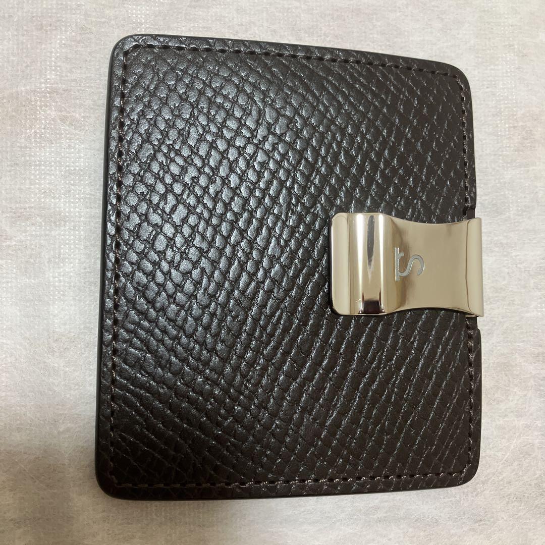 ワイルドスワンズ MINIMAL 茶 レザー マネークリップ 新品 未