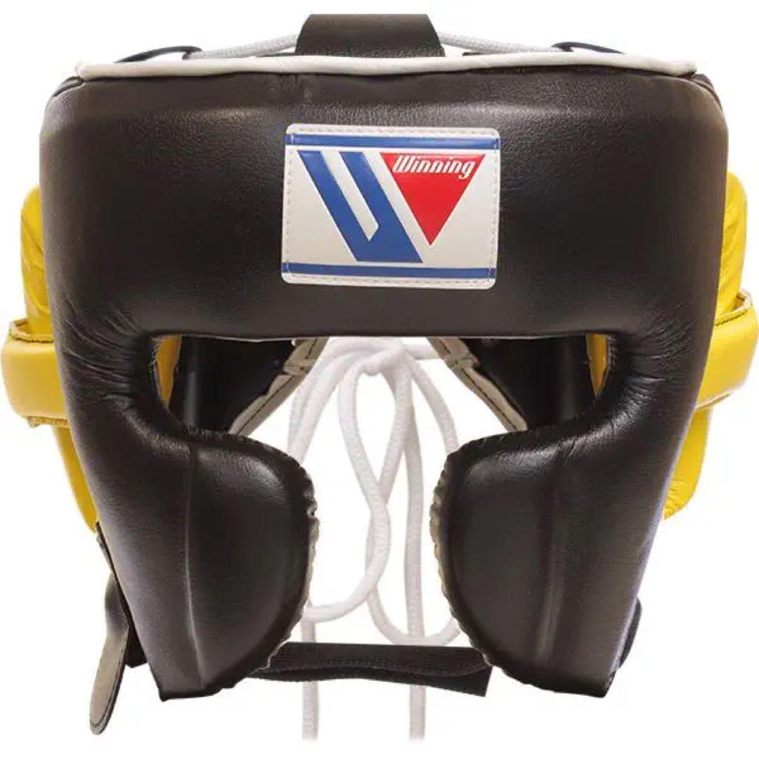 Winning ウイニング ボクシング ヘッドギア Lサイズ 黒金 別注品③ Winning ヘッドギア 黒/黄 （ウイニング Winning ヘッドギア