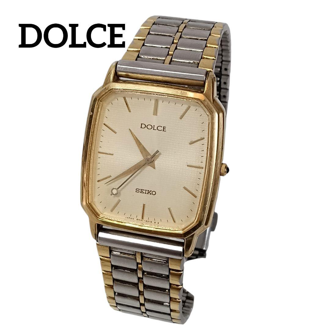 1120-6 綺麗 SEIKO DOLCE セイコー 腕時計 稼働 金ゴールド色