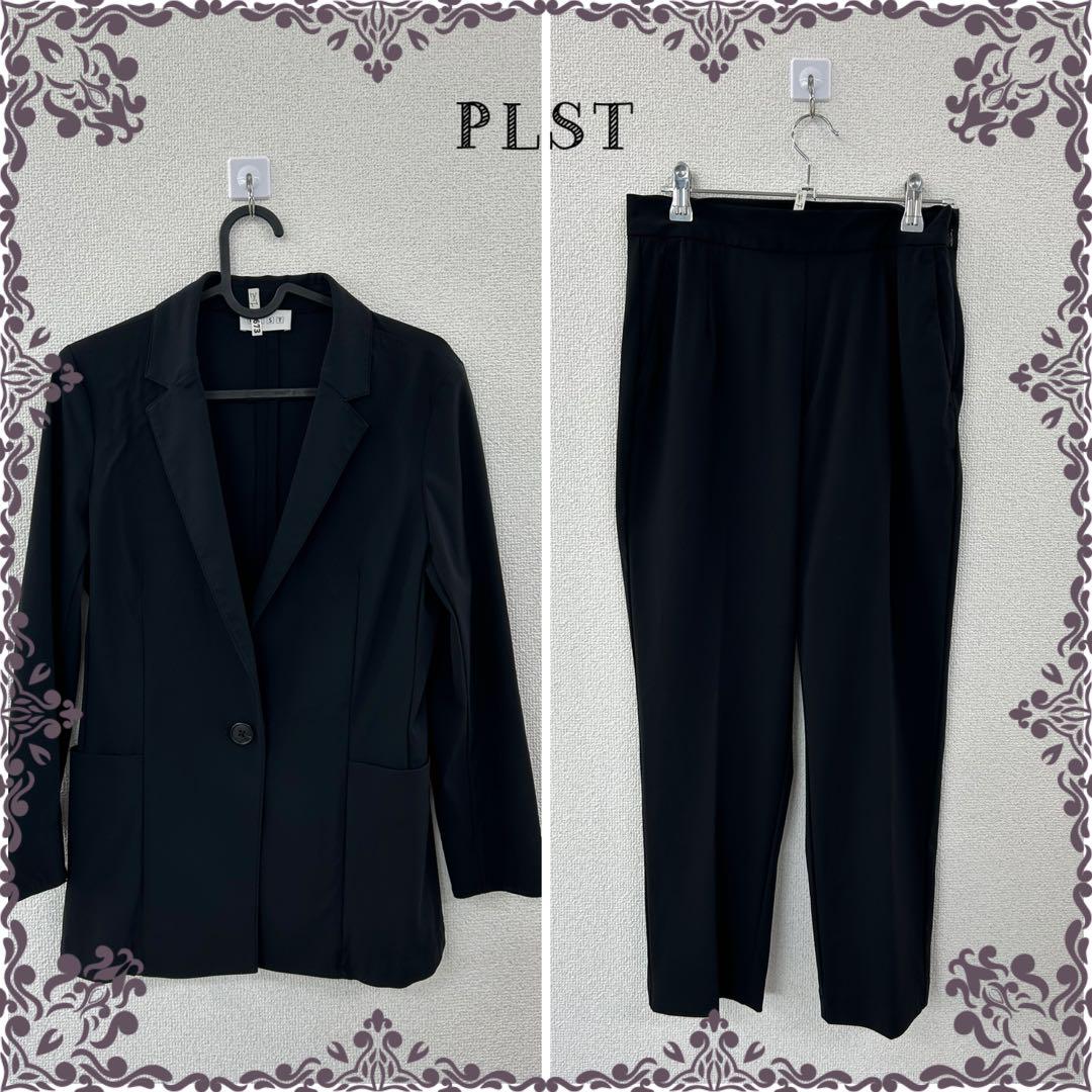 未使用品 PLST プラステ スーツ セットアップ ブラック サイズM 美品⭐️PLSTプラステ、セットアップスーツ上下、黒色、上XS、下