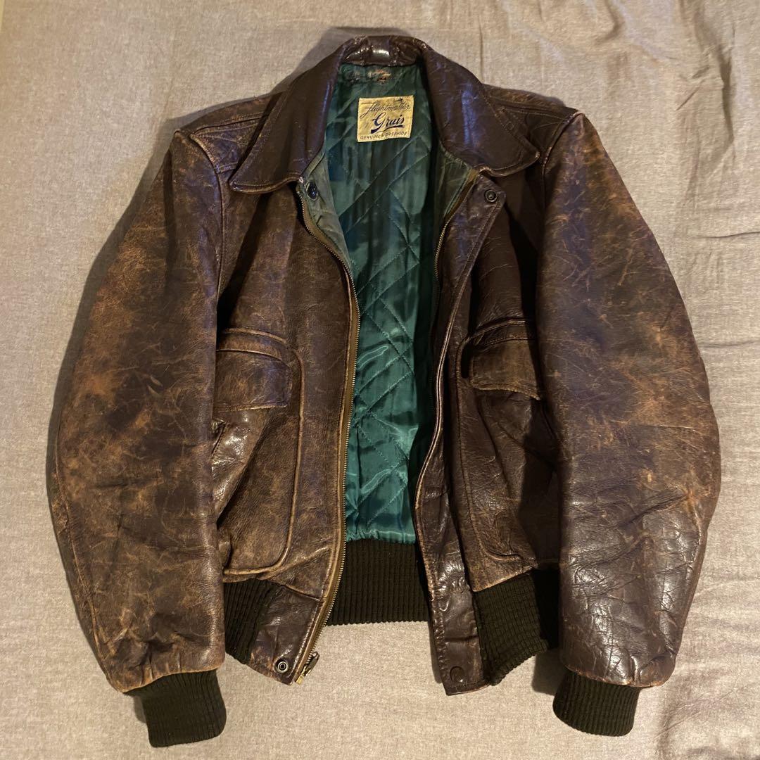 50s grais ライダース　ジャケット 50s Grais vintage leather jacket（1950s Grais RIDERS LEATHER
