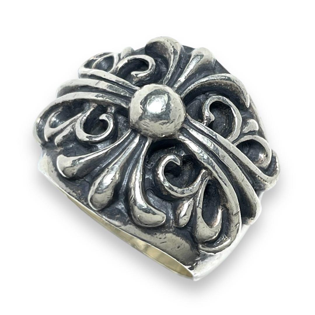 クロムハーツ キーパーリング クロス STERLING SILVER 18号