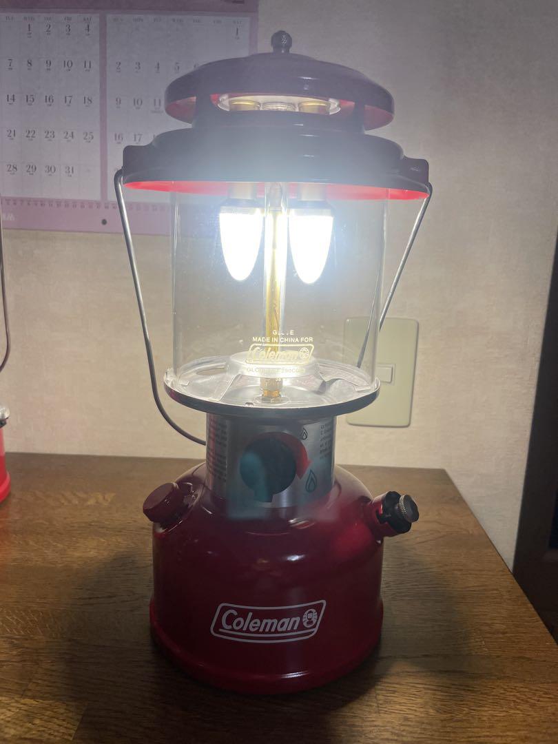 コールマンノスタルジアLEDランタンカスタマイズRED コールマンノスタルジアLEDランタンカスタマイズRED くすま