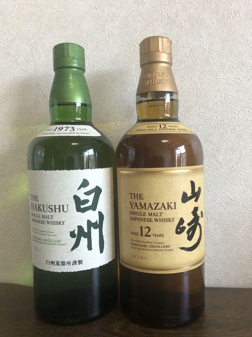 山崎 12年 白州のセット（SUNTORY 山崎12年 白州12年 各2本 計4