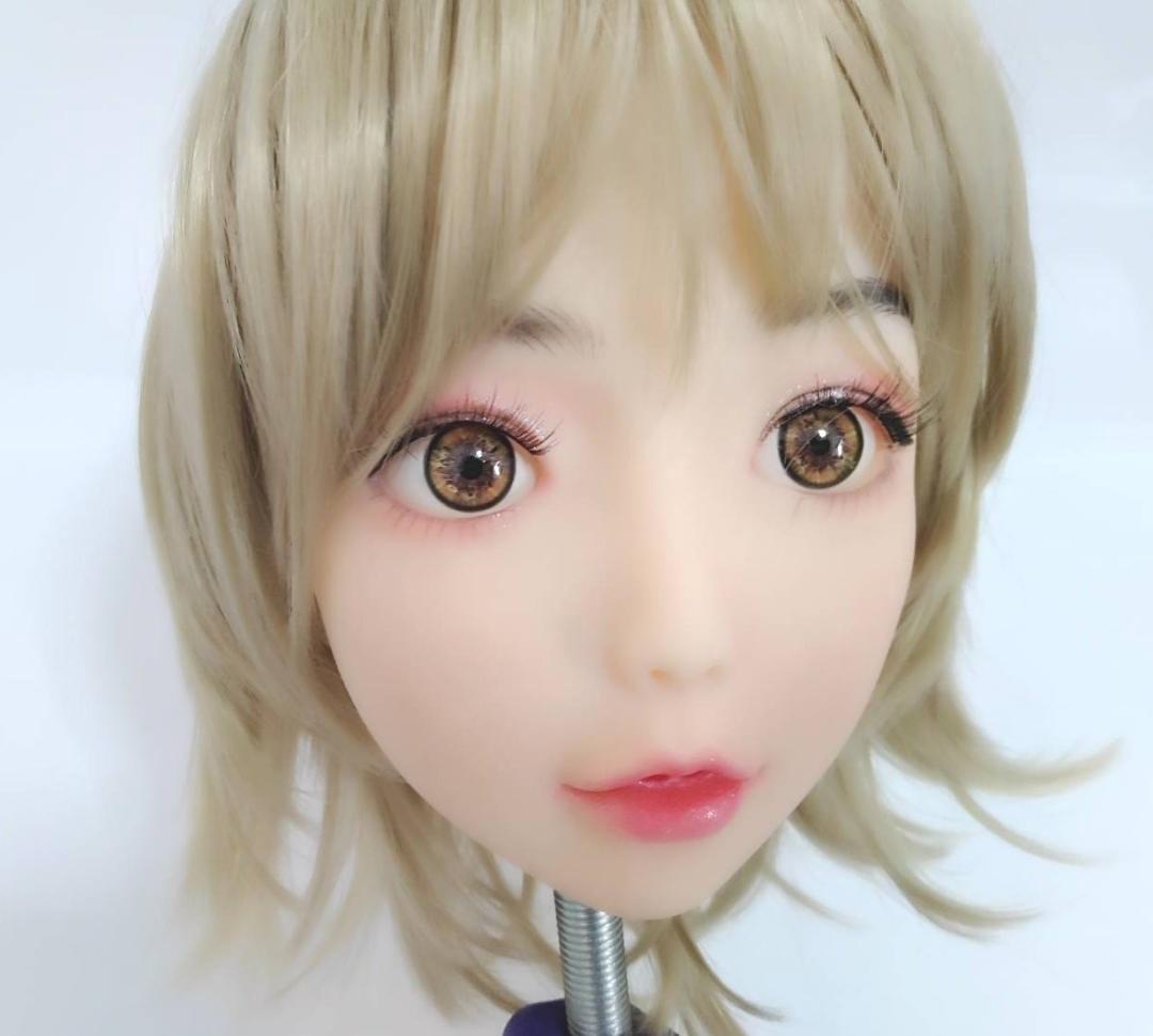 リアルドールヘッド　等身大ドール　ウイッグ付　リアルドール　マネキン　M16ネジ リアルドールヘッド 等身大ドール ウイッグ付 リアルドール
