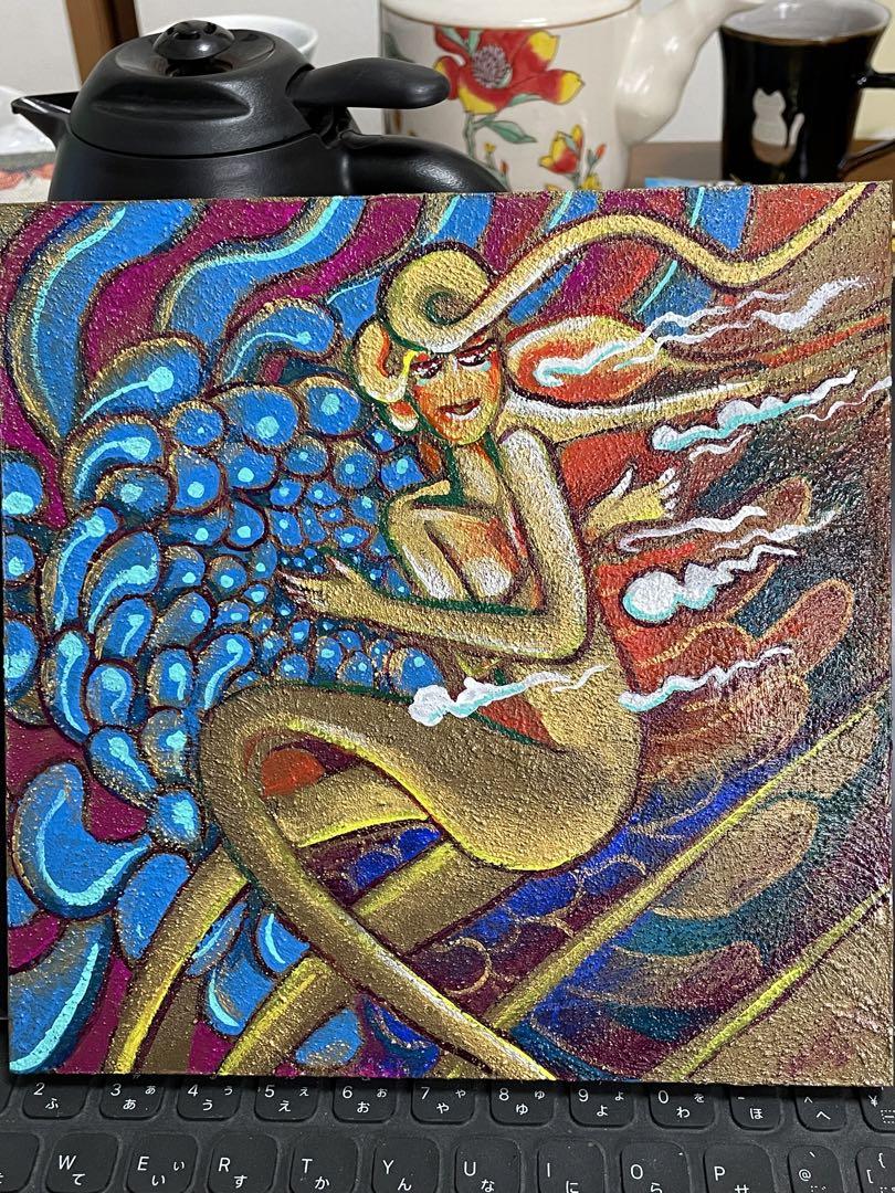 抽象画 女性の人物像 アクリル画(人魚) 抽象画 女性の人物像 アクリル画(人魚) （アートポスター】女性