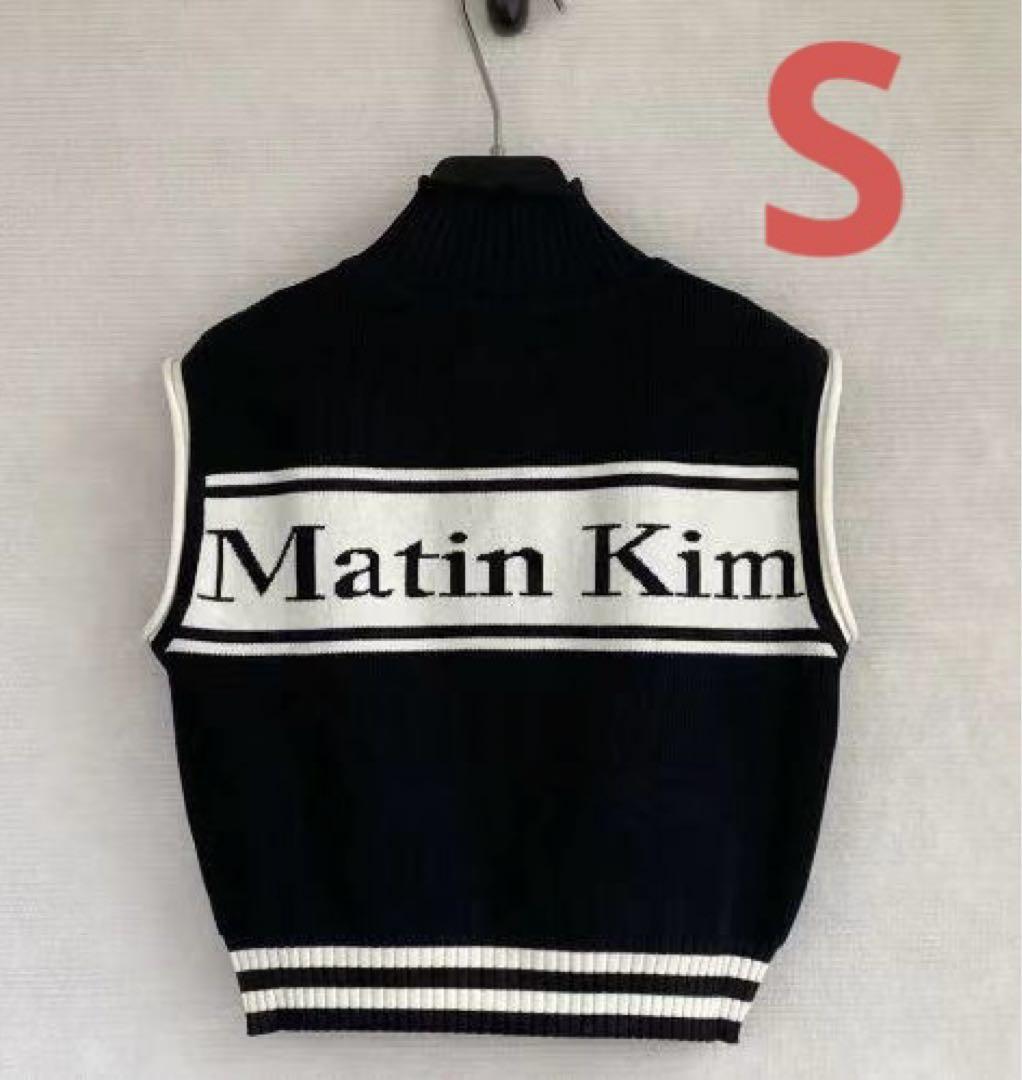 極美品】Matin Kim マーティンキム ニットベスト ブラック S