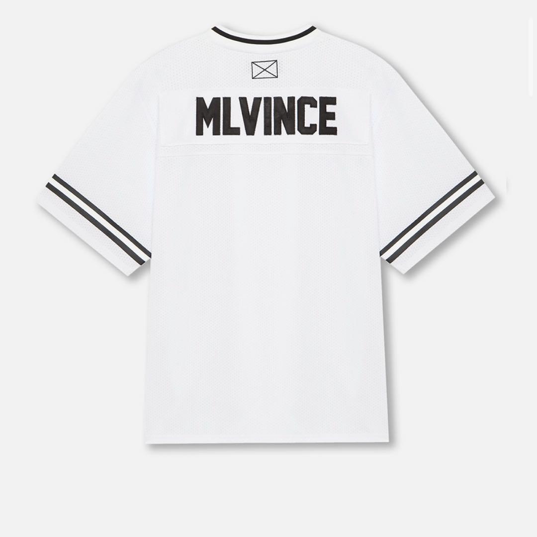MLVINCE フットボールシャツ　ゲームシャツ　L MLVINCE メルヴィンス LAYERED L/S FOOTBALL SHIRT NAVY