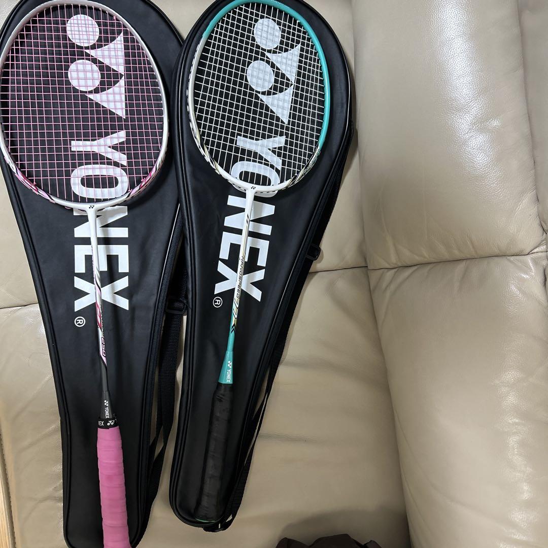 美品】YONEX ナノスピード77 バドミントンラケット ブルー