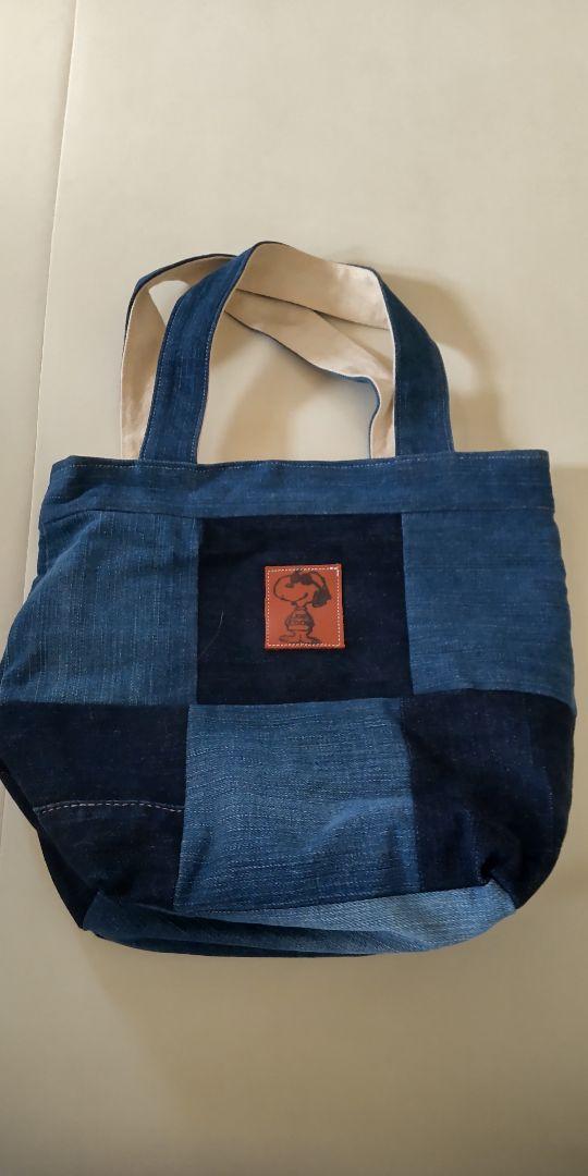 デニム パッチワーク トートバッグ（POLO RALPH LAUREN】パッチ