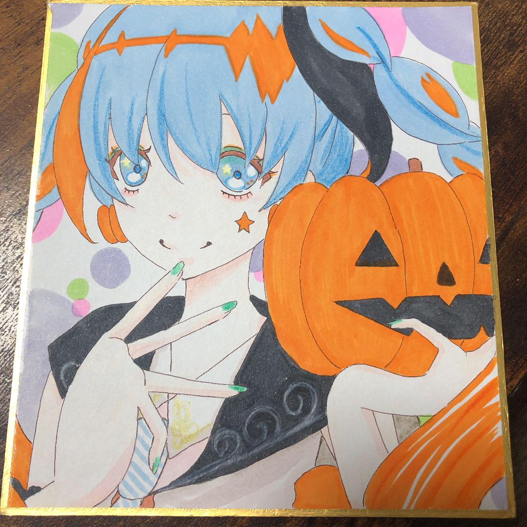 手描きイラスト 初音ミク ハロウィン（☆同人手描きイラスト