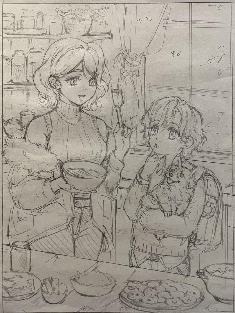 M様☆手描きイラスト☆コピック☆アナログイラスト⭐︎夢絵 （瞳