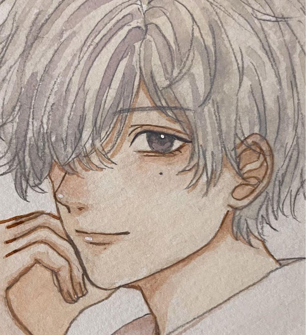 オリジナル手描きイラスト 水彩画 創作 （オリジナル手描き