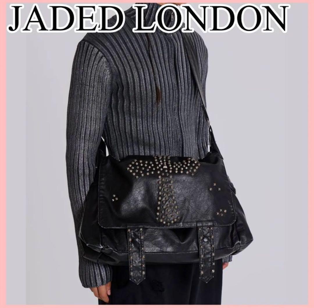 JADED LONDON スタッズ メッセンジャーバッグ（JADED LONDON