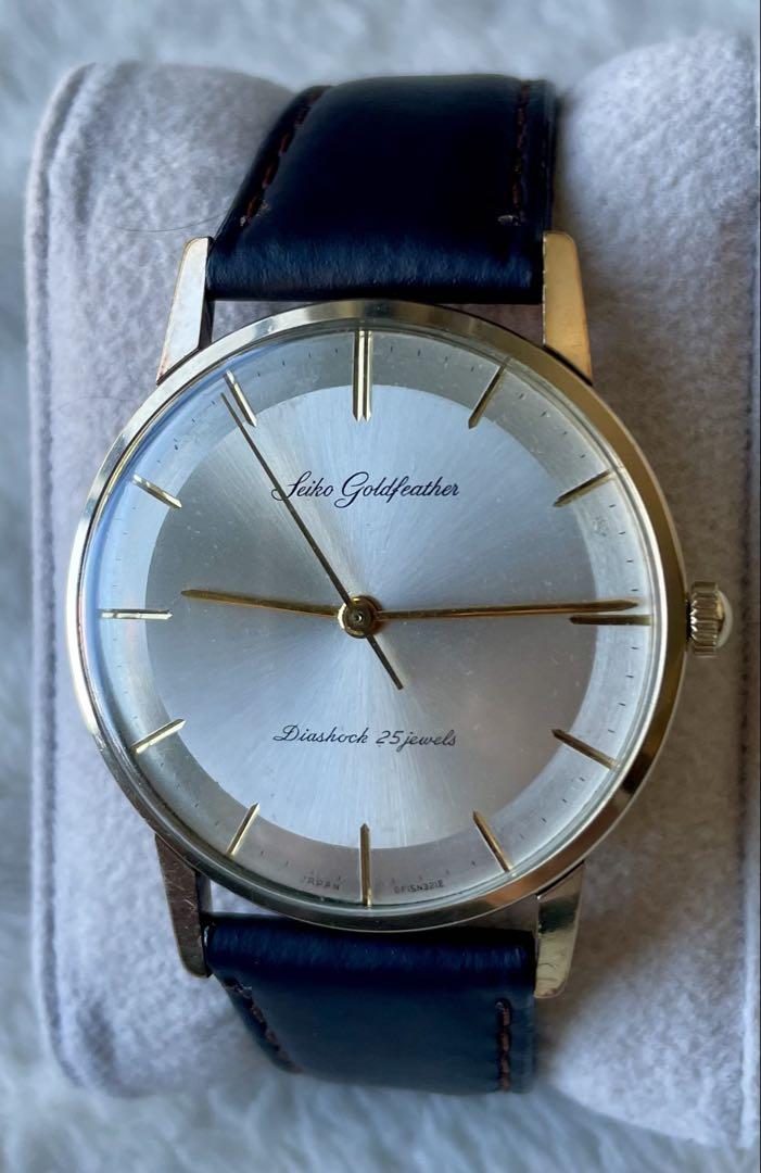 稼働品　美品　Seiko Goldfeather 手巻き時計 25石 稼働品 SEIKO Goldfeather 25石 腕時計 手巻き セイコー