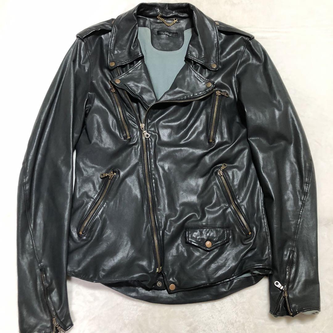 ✨超希少美品✨Sisii　リアルムートンダブルライダースジャケット　黒　Ｓサイズ SINGLE RIDERS(ladies)-Black- | SISII