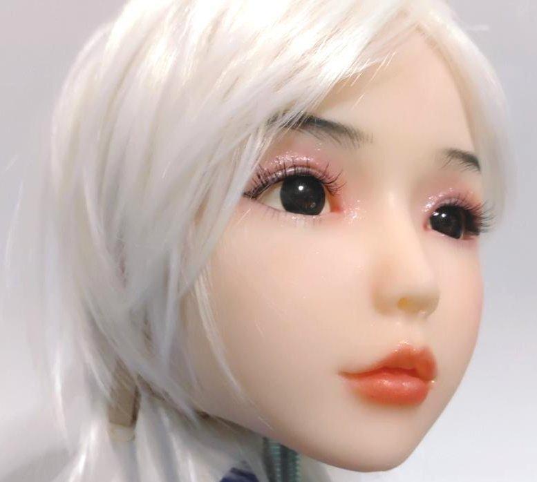 リアルドールヘッド　等身大ドール　ウイッグ付　リアルドール　マネキン　M16ネジ リアルドールヘッド 等身大ドール ウイッグ付 リアルドール