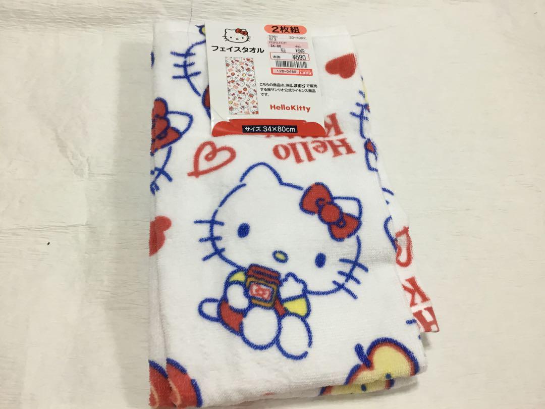 新品　しまむら　ハッピーバッグ　キティ　バスタオル　フェイスタオル2点セット　赤 しまむら キティちゃんバスタオル福袋♪ | 東京の片隅で伽羅が叫ぶ