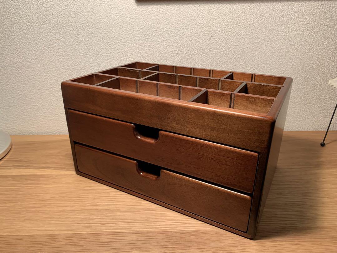 豊岡クラフト こみだれ箱 小引き出し 道具箱 リモコン立て こみだれ箱 [アクセサリー類,筆記具,リモコン立て,ペン立て,上面