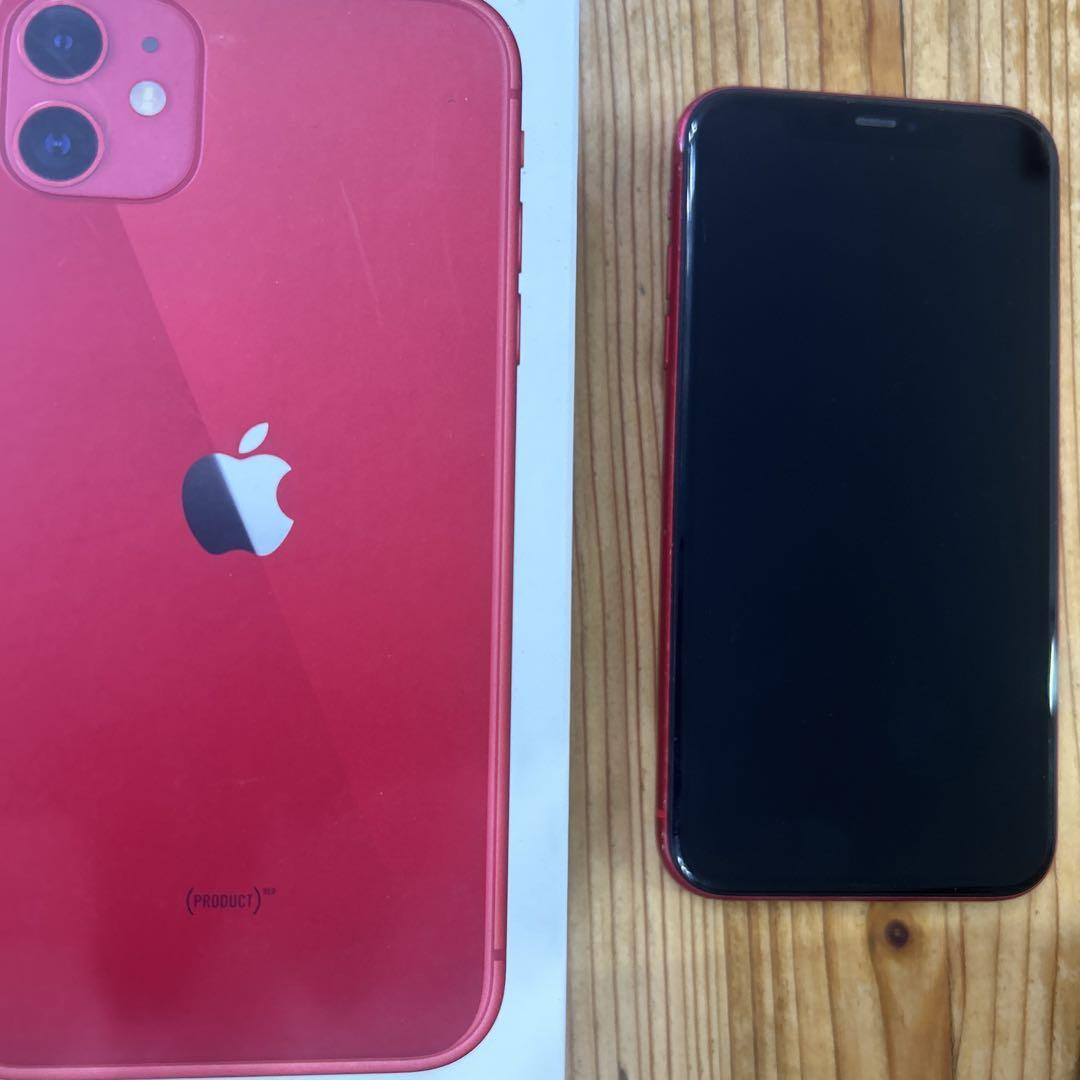 iPhone11 レッド 64GB（中古】iPhone11 ホワイト 64GB