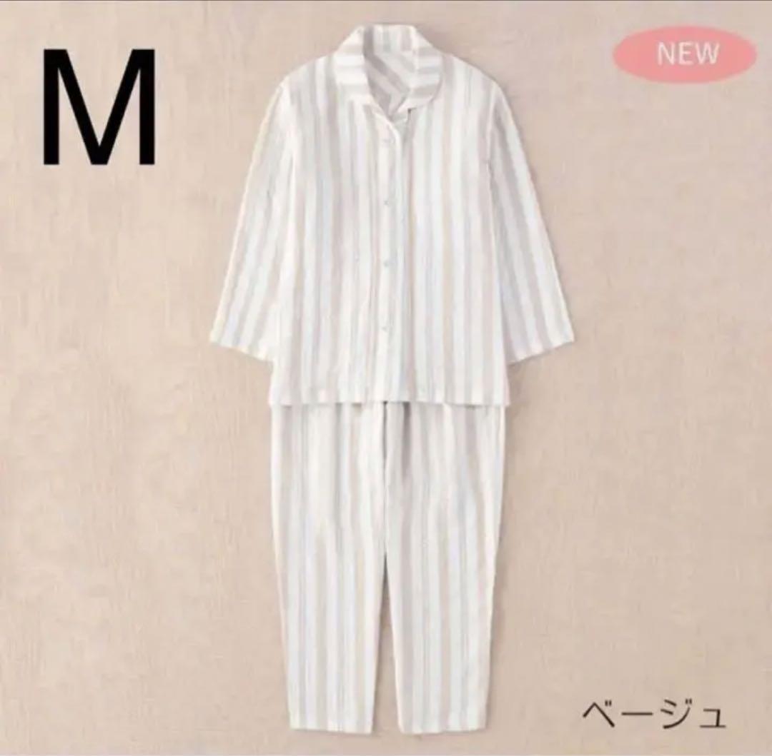 内野マシュマロガーゼシックシンストライプ レディース パジャマ
