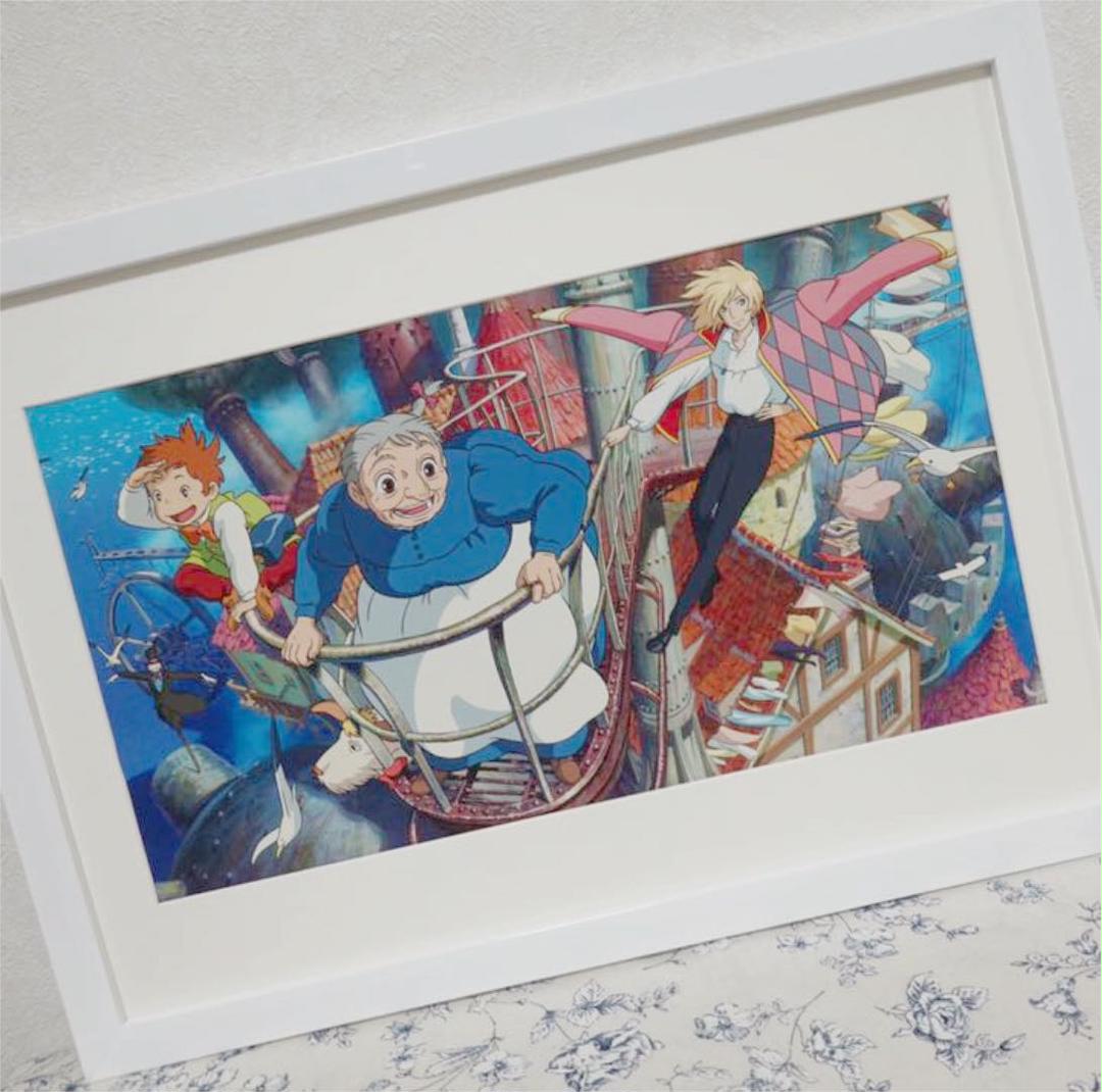 ハウルの動く城 2005 カレンダー 額装品】激レア!ハウルの動く城 2005年 描き下ろしジブリ