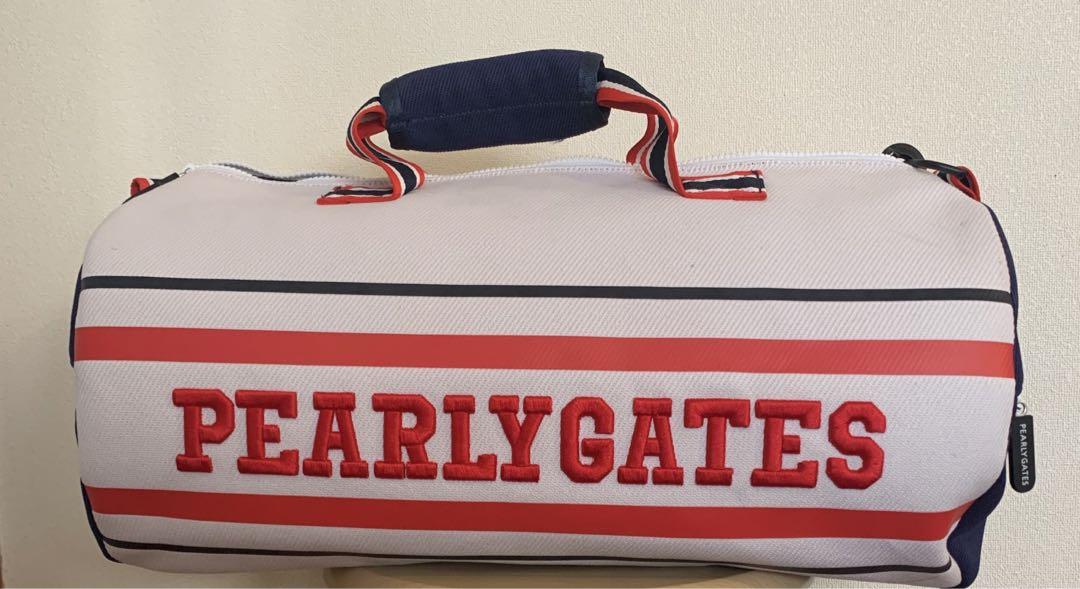【PEARLY GATES】Embossed Logo Pattern Keyring Bucket Bag PEARLY GATES] Locker bag (with logo charm and POP horse