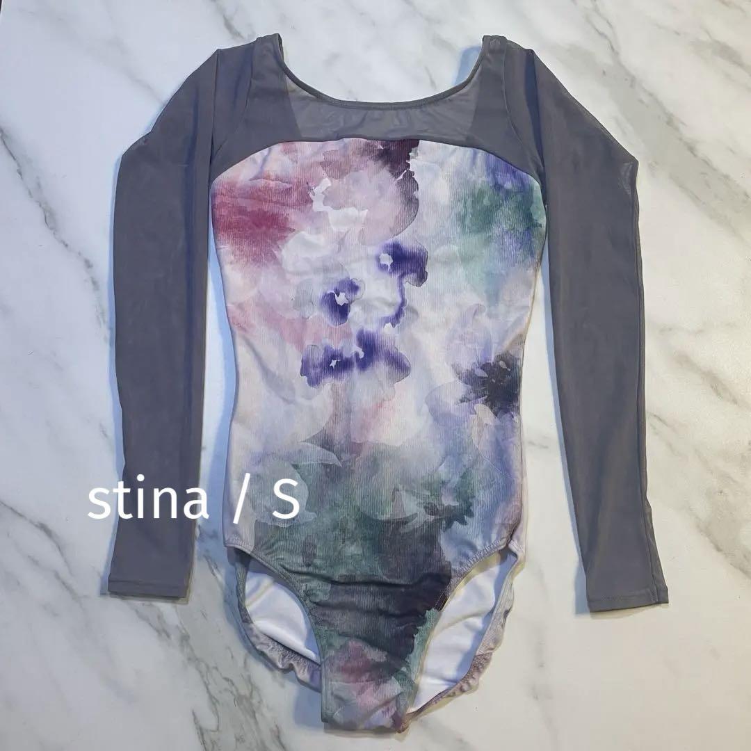 stina 長袖レオタード Sサイズ stina / BLACK stina type O square