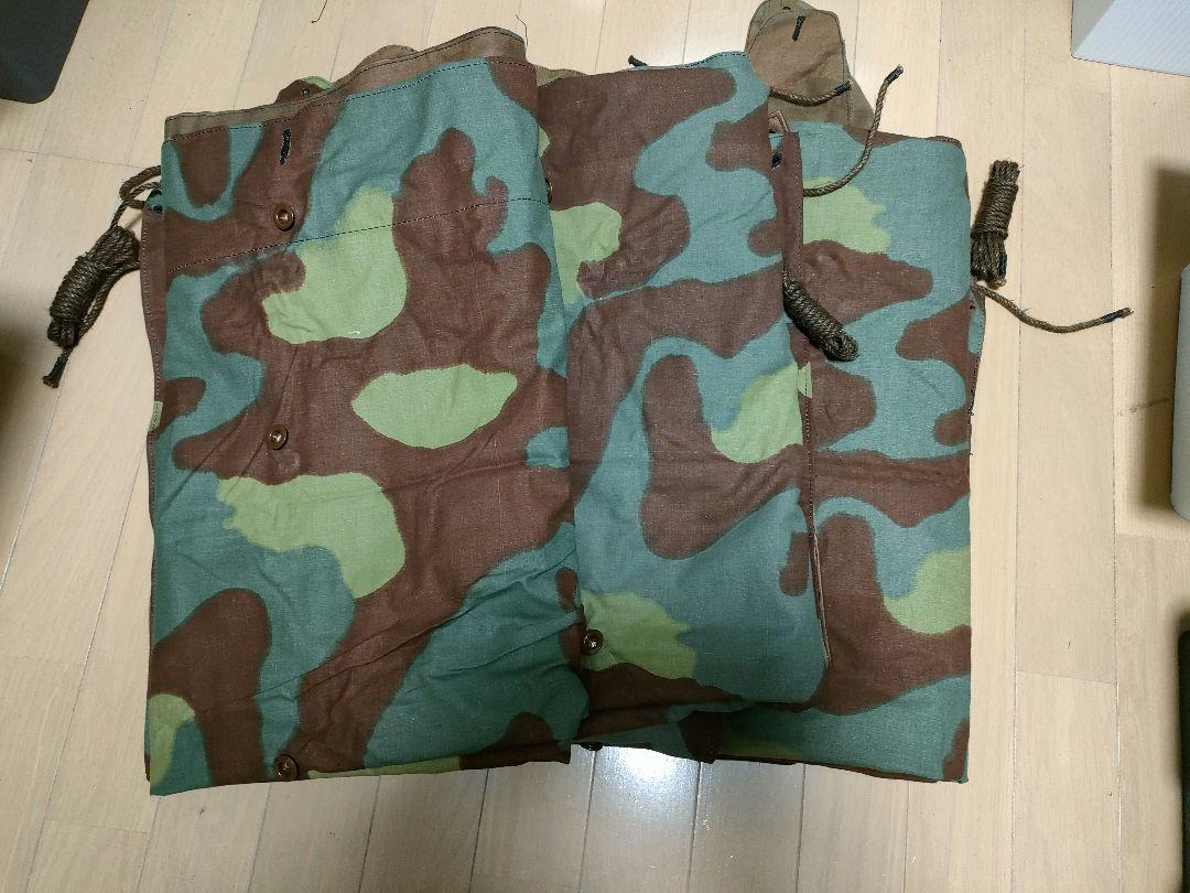 デッドストック】イタリア軍幕 3枚 サンマルコ迷彩（①実物