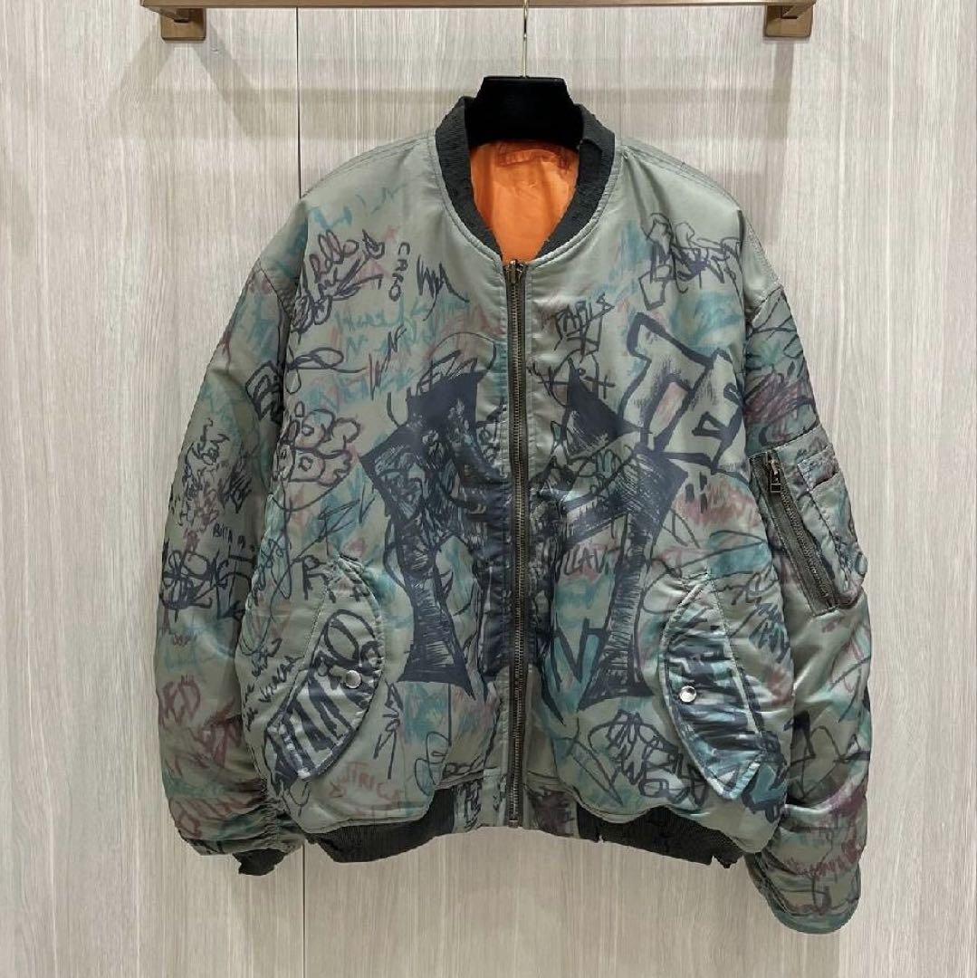 mowalola graffiti bomber jacket （Are you copping or