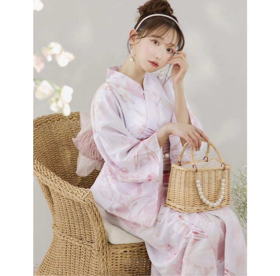 suger 大人スウィートフラワー 薔薇 バラ ローズ 浴衣【浴衣4点セット】 即日発送】【浴衣】 大人スウィートフラワー 薔薇 バラ ローズ
