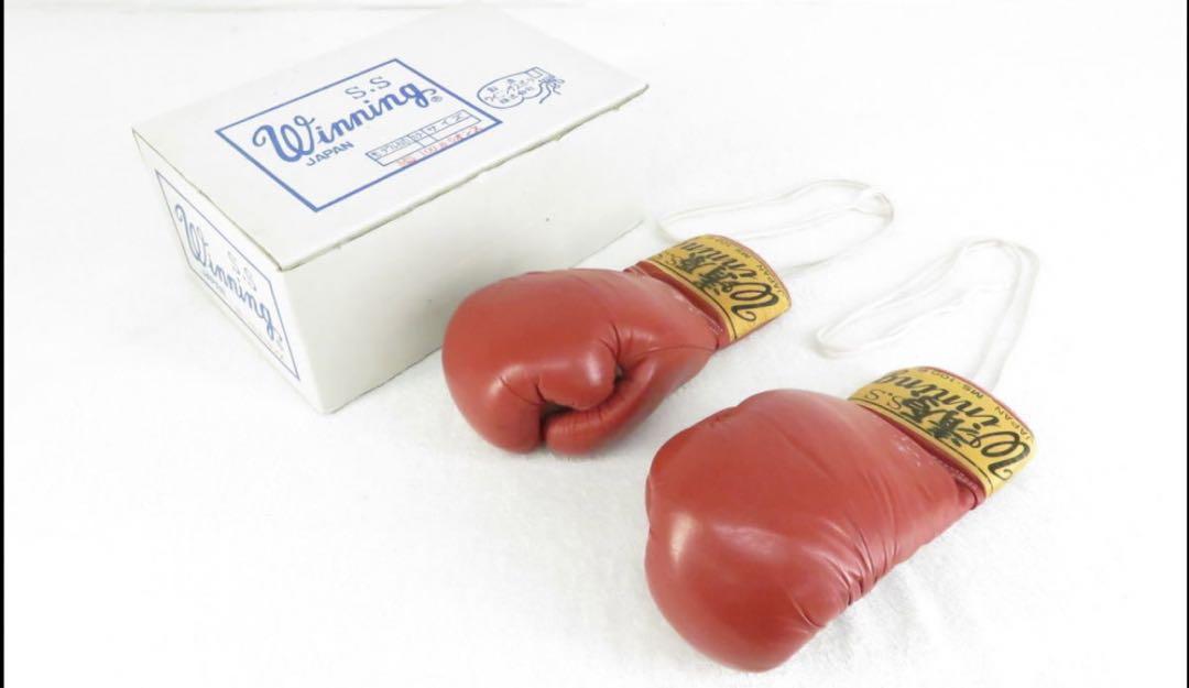 旧ロゴ 美品 Winning ボクシンググローブ 6oz 赤（winning