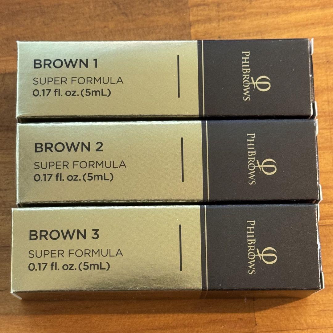 アートメイク色素 3本セット phibrows SUPER FORMULA