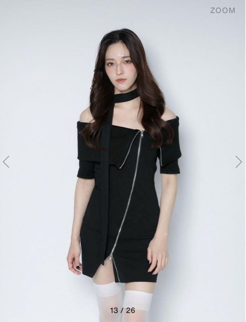 melt the lady slash zipup mini dress（melt the lady slash