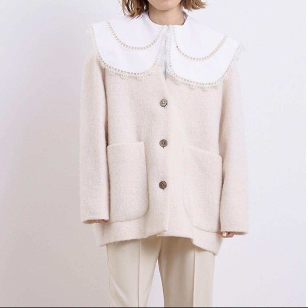 yori ウールモヘアシャギーコート yori(ヨリ)の「ウールモヘアシャギージャケット【2021AW】9月
