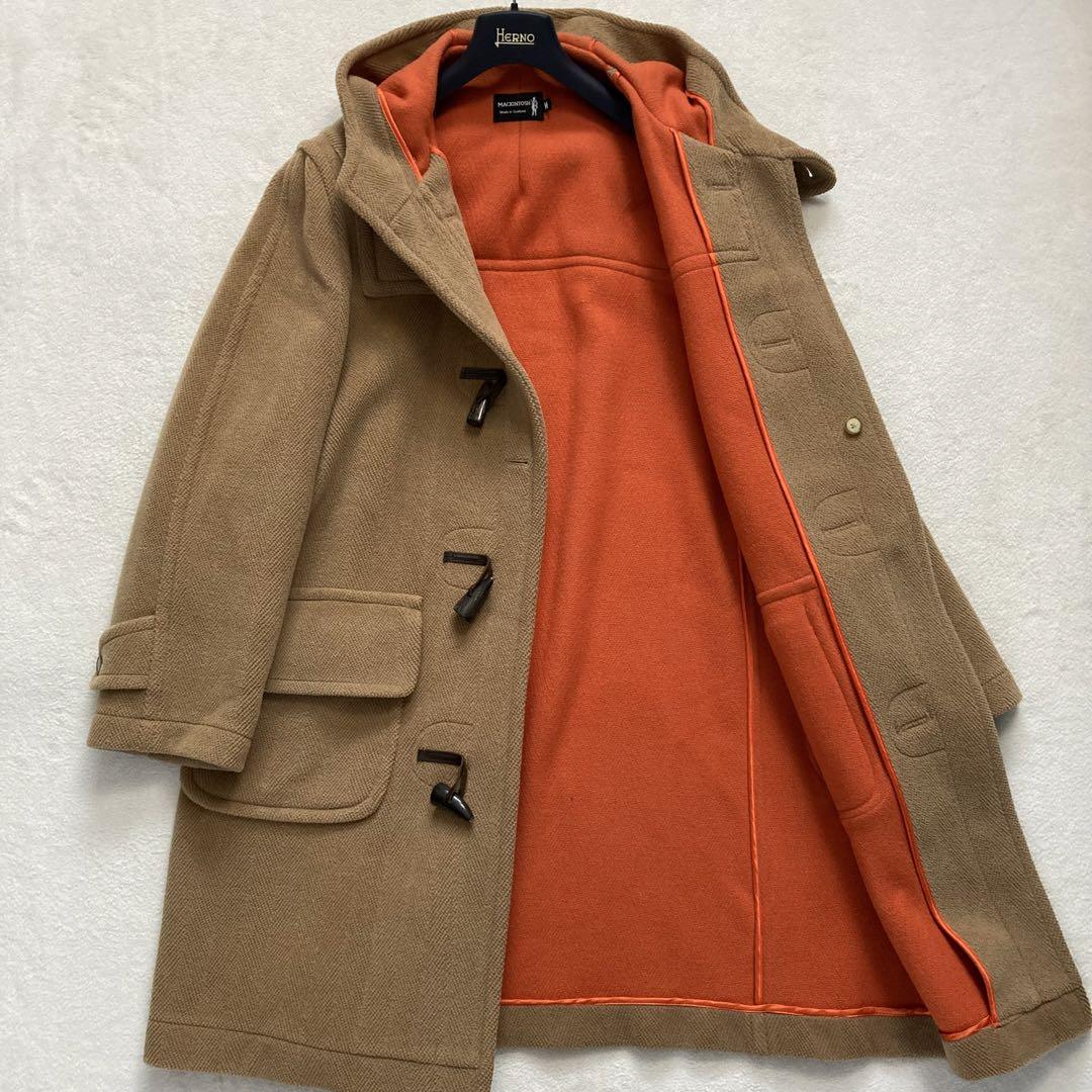 極美品　MACKINTOSH LONDON ダッフルコート　ロング　ヘリンボーン 良品 Mackintosh ダッフルコート ヘリンボーン ロング ウール L