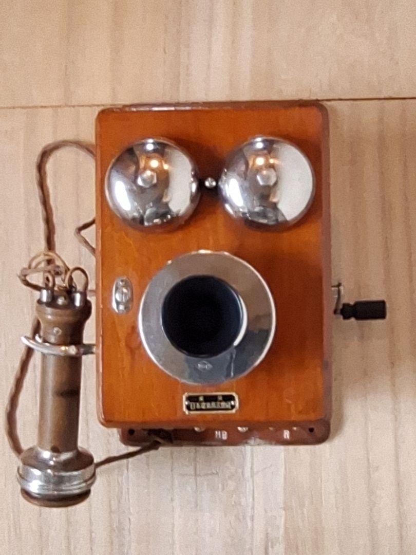 [希少]大正レトロ！デルビル電話機/大正11年4月製/1922年/川北電気製作所 ✨希少・大正期 デルビル型卓上電話機✨ - メルカリ
