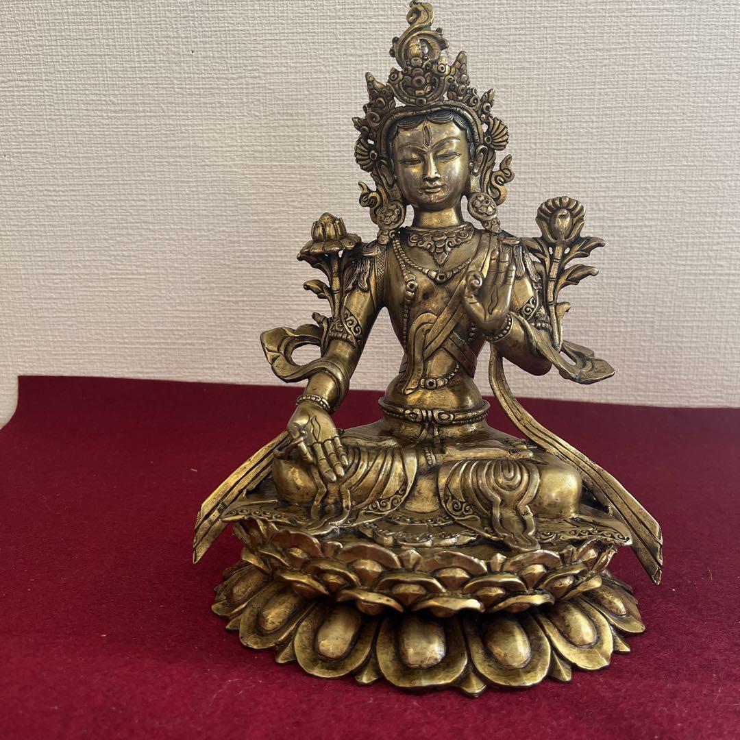 ♦中国？仏教美術 仏像【珍物】塼仏 飛鳥〜古仏 コレクション骨董品アンティーク 仏教美術 銅造鍍金 過去七佛 金銅七連仏 極希少品［検索/