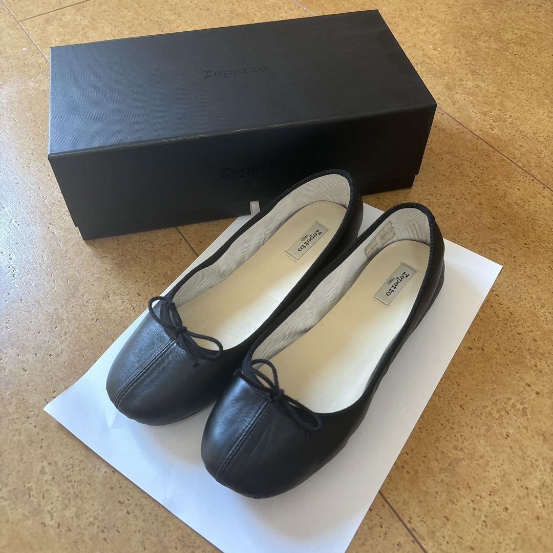 Repetto レペット バレエシューズ フラット レザー ブラック 24.5㎝ 楽天市場】レペット バレエシューズ フラットシューズ