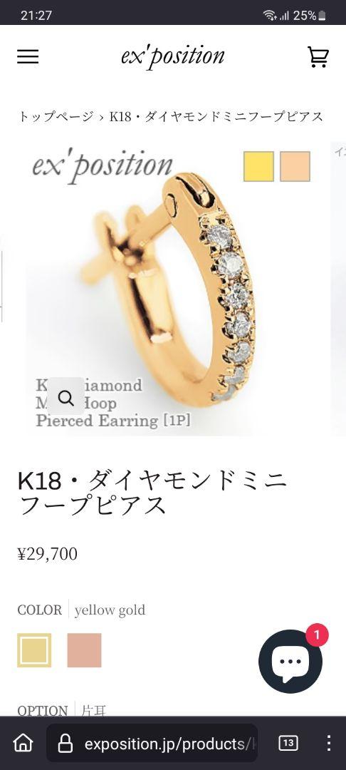 エクスポジション　フープピアス 先週の金スマにご出演の際、長渕剛さんが着用なさってたピアスの