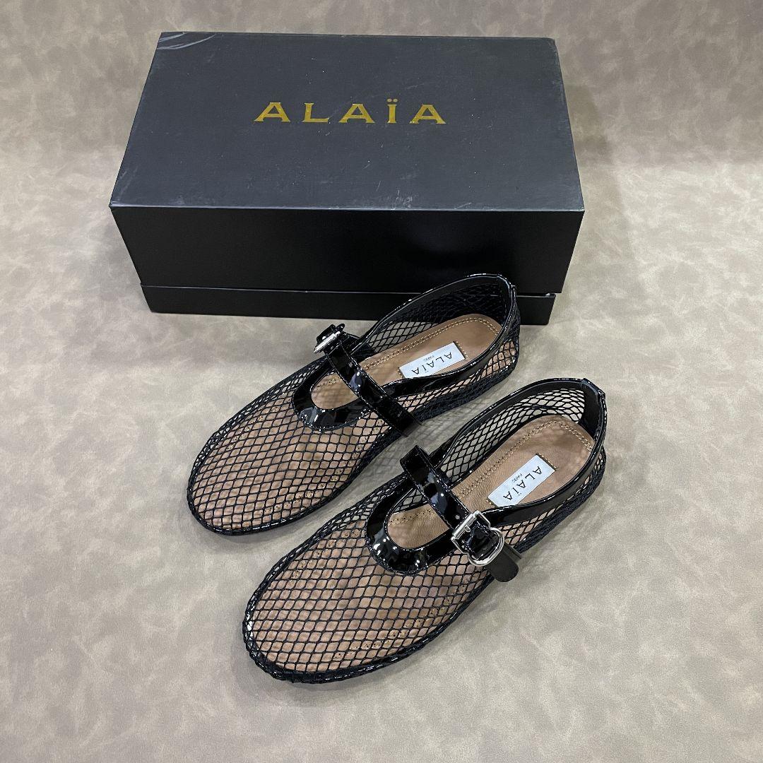 ALAIA アライア スタッズメッシュ レザー パンプス ALAIA アライア スタッズメッシュ レザー パンプス