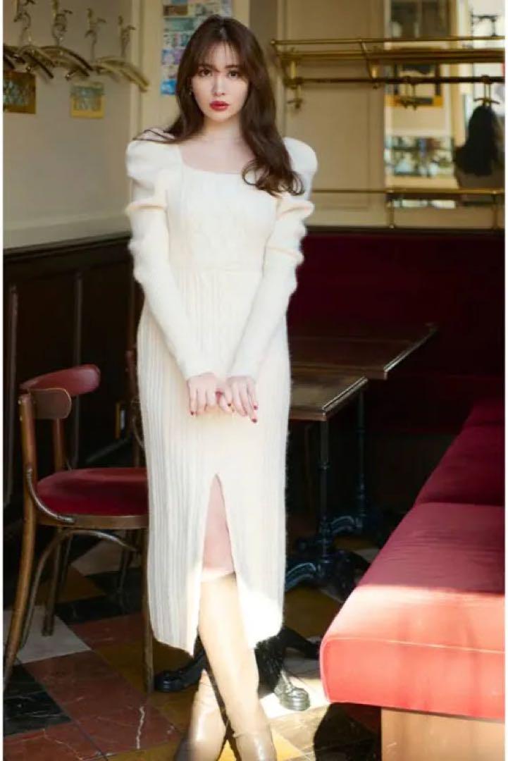 Herlipto/ハーリップトゥ ロングワンピース ニット Herlipto/ハーリップトゥ ロングワンピース ニット - メルカリ