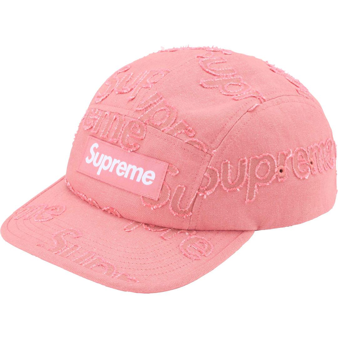 supreme キャップ ピンク S刺繍 Supreme ピンクキャップ Sの刺繍 7 5/8 メンズ