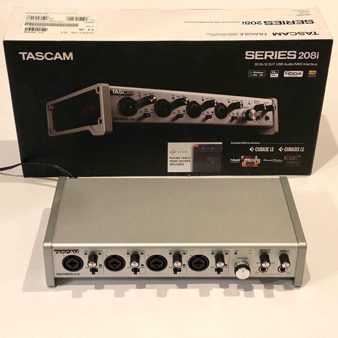 【新品交換品】TASCAM オーディオI/F シリーズ208i USBケーブル付 SERIES 208i | 20 IN/8 OUT USB Audio/MIDI Interface | TASCAM