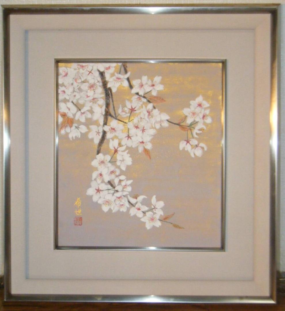 真作 中瀬智子 油彩「花」画寸 F8 愛知県出身 象元会会員 四季