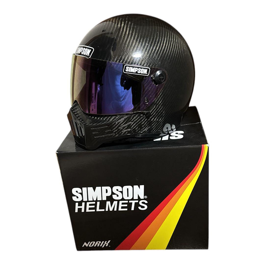 SIMPSON シンプソン NORIX M30 ガンメタ サイズS オマケ付き SIMPSON（バイク） シンプソンヘルメットM30ブラック2023年